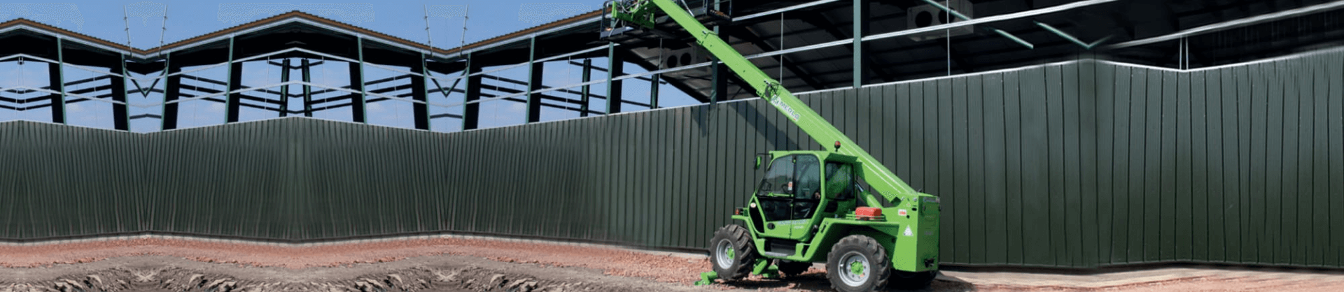 Merlo telehandler working